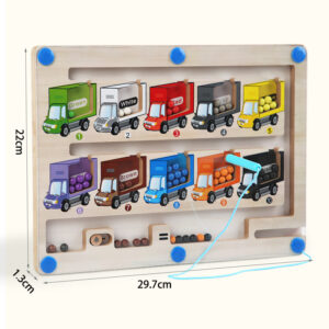 Montessori magnetische Kugelbahn