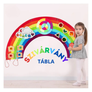 Montessori-Regenbogen-Matte Wand