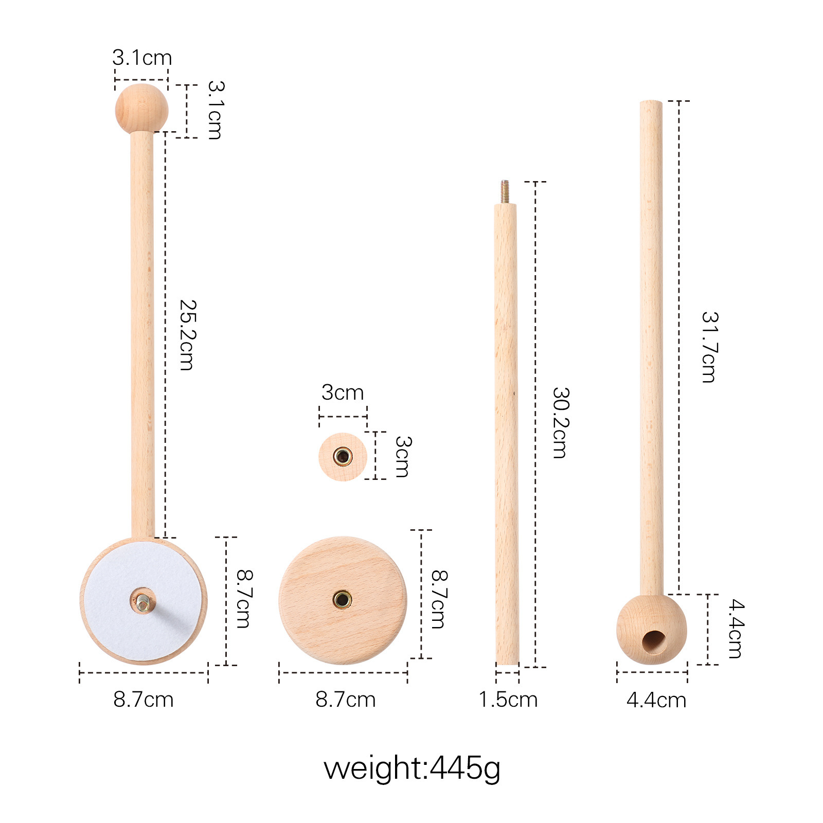 Holz-Mobilehalter für Babybett – Bild 4